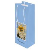 ポメラニア犬インデイジー絵画ズ – オリジナルドッグアート ワインギフトバッグ (裏面アングル)