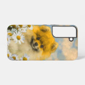 ポメラニア犬インデイジー絵画ズ – オリジナルドッグアート SAMSUNG GALAXYケース (裏面横)