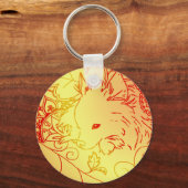 ポメラニア犬キーチェーン キーホルダー (正面)