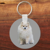 ポメラニア犬キーチェーン キーホルダー (正面)