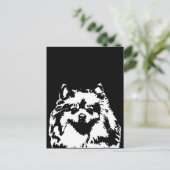 ポメラニア犬ギフト – はがき (スタンド正面)