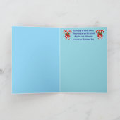 ポメラニア犬クリスマスストッキング カード (内部)