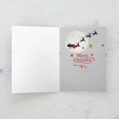 ポメラニア犬クリスマススノーシーンカード シーズンカード (内部)