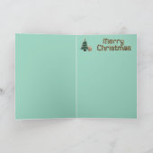 ポメラニア犬クリスマスツリー カード (内部)