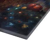 ポメラニア犬クリスマスフェスティバルシーズンブラッシュ カッティングボード (角)