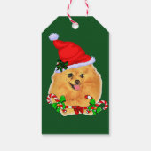 ポメラニア犬クリスマスプレゼント ギフトタグ (裏面)