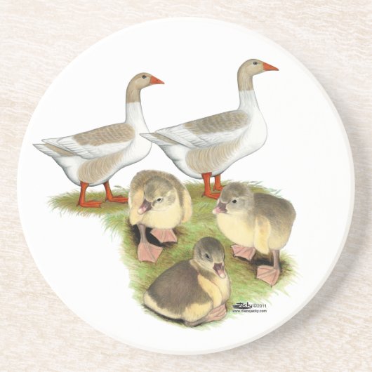 ポメラニア犬グースファミリー コースター (正面)