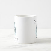 ポメラニア犬コールドノーズ暖かいハート コーヒーマグカップ (中央)