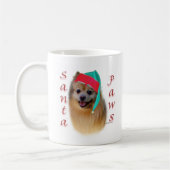 ポメラニア犬サンタポーズ コーヒーマグカップ (左)
