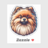 ポメラニア犬シール シール (シート)