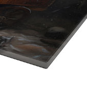 ポメラニア犬スノウリースレイクリスマスデコール カッティングボード (角)