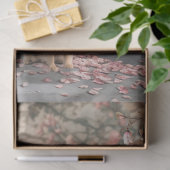 ポメラニア犬ドッグとドリーミーフローラアート 薄葉紙 (ギフト)