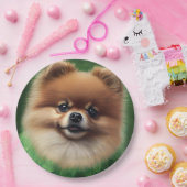 ポメラニア犬ドッグインセントパトリックのデイドレス ペーパープレート (パーティー)
