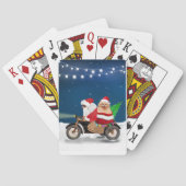 ポメラニア犬ドッグクリスマスサンタクロース トランプ (裏面)