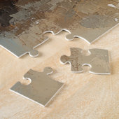 ポメラニア犬ドッグクリスマスヴィンテージビーチ ジグソーパズル (側面)