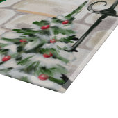 ポメラニア犬ドッグクリスマス カッティングボード (角)