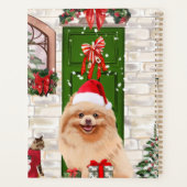 ポメラニア犬ドッグクリスマス プランナー手帳 (裏面)