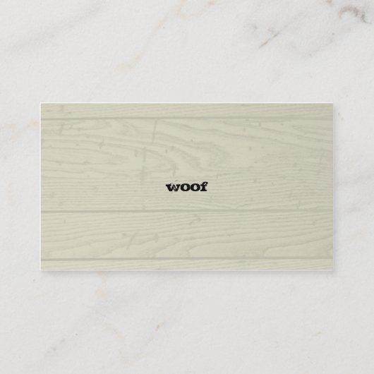 ポメラニア犬ドッグシルエット 名刺 (裏面)