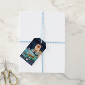 ポメラニア犬ドッグハロウィントラック怖い夜 ギフトタグ (より糸付き)