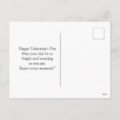 ポメラニア犬ドッグバレンタインズデイホリデーハガキ シーズンポストカード (裏面)