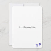 ポメラニア犬ドッグパーソナライズされたハッピーバースデーフラット カード (裏面)