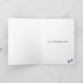 ポメラニア犬ドッグパーソナライズされたハッピーバースデー カード (内部)