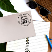 ポメラニア犬ドッグファミリー差出人住所 ラバースタンプ