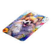 ポメラニア犬ドッグフォトマグネット マグネット (左側)