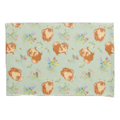 ポメラニア犬ドッグフローラ 枕カバー (正面)