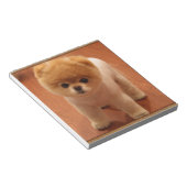 ポメラニア犬ドッグペットワン子小愛らしいベビー ノートパッド (アングル)