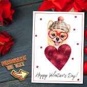 ポメラニア犬ドッグラバーバレンタインギフト シーズンカード