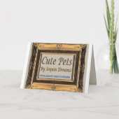 ポメラニア犬ハッピーバースデーの希望 カード (裏面)