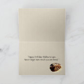 ポメラニア犬ハッピーバースデーの希望 カード (内部)