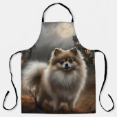 ポメラニア犬ハロウィンホラー エプロン (正面)