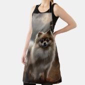 ポメラニア犬ハロウィンホラー エプロン (インサイチュ)