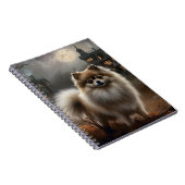 ポメラニア犬ハロウィンホラー ノートブック (右側)