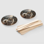 ポメラニア犬ハロウィンホラー ハンドファン (組立なし)