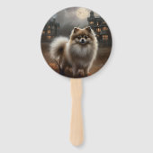 ポメラニア犬ハロウィンホラー ハンドファン (正面)