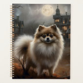 ポメラニア犬ハロウィンホラー プランナー手帳 (正面)