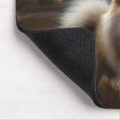 ポメラニア犬ハロウィンホラー マウスパッド (コーナー)