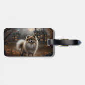 ポメラニア犬ハロウィンホラー ラゲッジタグ (裏面横)