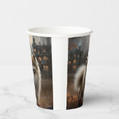 ポメラニア犬ハロウィンホラー 紙コップ (右)