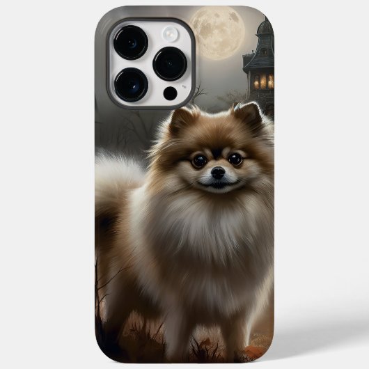 ポメラニア犬ハロウィンホラー Case-Mate iPhoneケース (裏面)