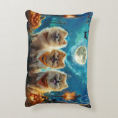 ポメラニア犬ハロウィン不気味 アクセントクッション (裏面(縦))