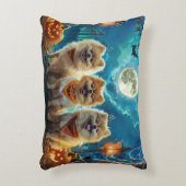 ポメラニア犬ハロウィン不気味 アクセントクッション (正面(垂直))