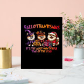 ポメラニア犬ハロウィーン感謝祭クリスマスクラス アクリルサイン (ウェディング)