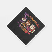 ポメラニア犬ハロウィーン感謝祭クリスマスクラス スタンダードランチョンナプキン (角)
