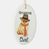 ポメラニア犬パパセラミックオーナメント セラミックオーナメント (右)