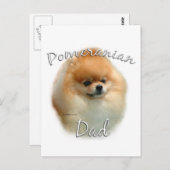 ポメラニア犬パパ2 ポストカード (正面/裏面)