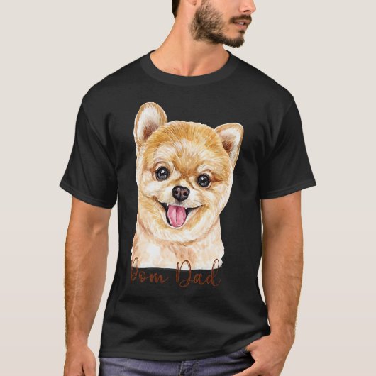ポメラニア犬パパ86 Tシャツ (正面)